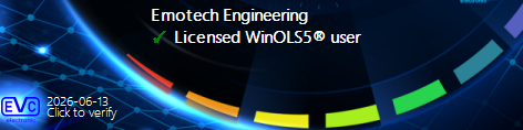 Verificación de licencia WinOLS EVC